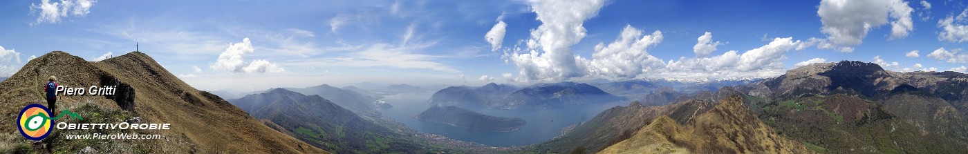 03 In cresta di vetta di Punta Almana vista sul lago.jpg